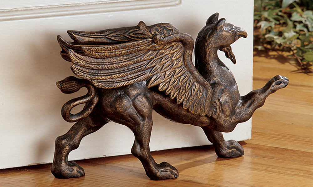 Some iron door stops are worth over $100 each.