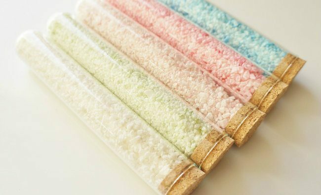 Scented bath salts beauty product. Credit: DIY Inspired