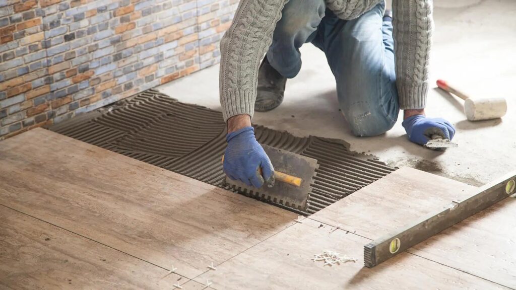 Installing Ceramic Tile Floor