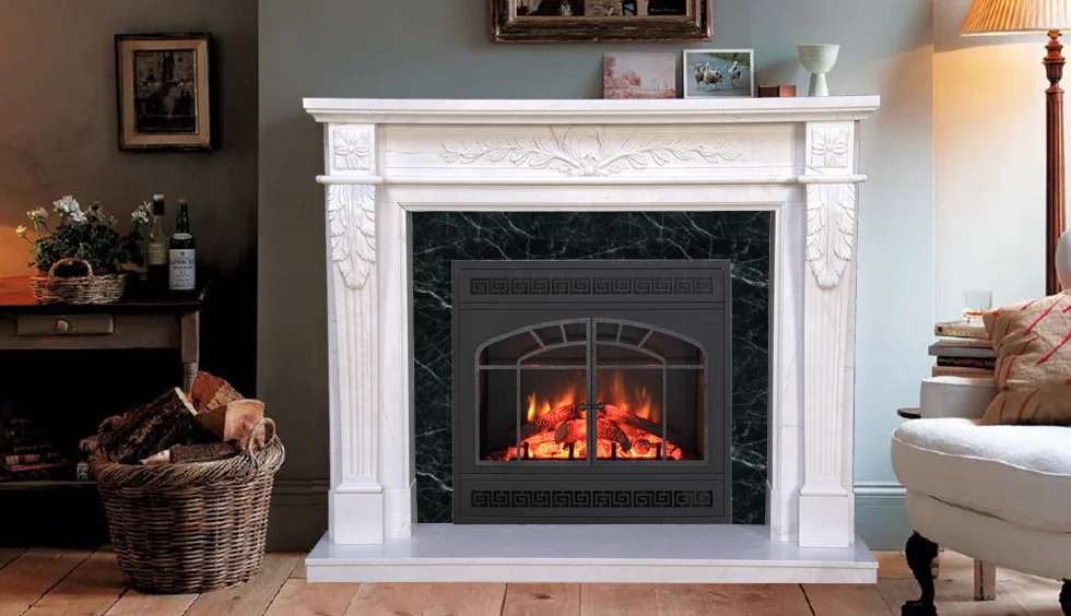 Home With Marble Mantels